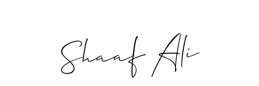 How to make Shaaf Ali name signature. Use Allison_Script style for creating short signs online. This is the latest handwritten sign. Shaaf Ali signature style 2 images and pictures png
