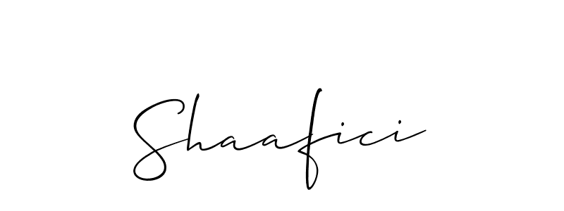 Also we have Shaafici name is the best signature style. Create professional handwritten signature collection using Allison_Script autograph style. Shaafici signature style 2 images and pictures png