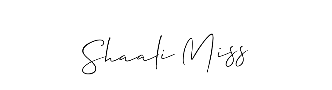 Shaali Miss stylish signature style. Best Handwritten Sign (Allison_Script) for my name. Handwritten Signature Collection Ideas for my name Shaali Miss. Shaali Miss signature style 2 images and pictures png