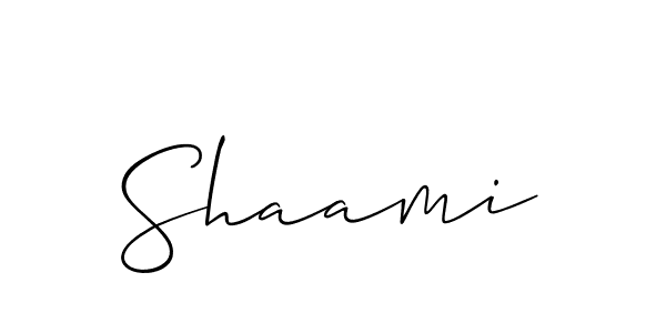 if you are searching for the best signature style for your name Shaami. so please give up your signature search. here we have designed multiple signature styles  using Allison_Script. Shaami signature style 2 images and pictures png