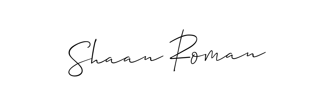 Also we have Shaan Roman name is the best signature style. Create professional handwritten signature collection using Allison_Script autograph style. Shaan Roman signature style 2 images and pictures png