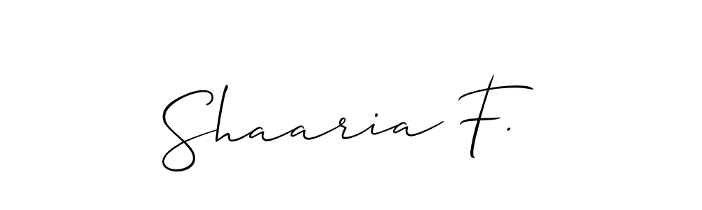 Similarly Allison_Script is the best handwritten signature design. Signature creator online .You can use it as an online autograph creator for name Shaaria F.. Shaaria F. signature style 2 images and pictures png