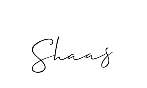 It looks lik you need a new signature style for name Shaas. Design unique handwritten (Allison_Script) signature with our free signature maker in just a few clicks. Shaas signature style 2 images and pictures png