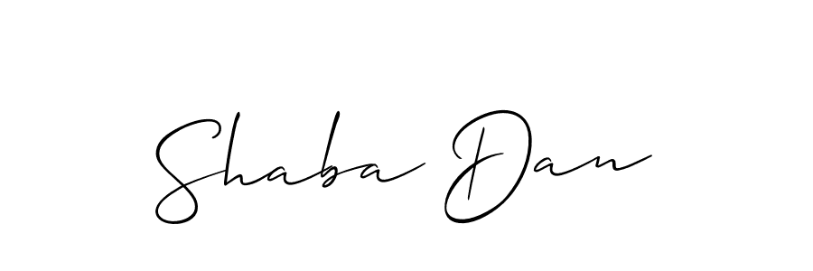 if you are searching for the best signature style for your name Shaba Dan. so please give up your signature search. here we have designed multiple signature styles  using Allison_Script. Shaba Dan signature style 2 images and pictures png