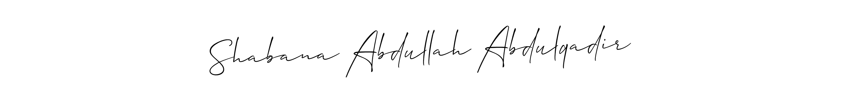 Best and Professional Signature Style for Shabana Abdullah Abdulqadir. Allison_Script Best Signature Style Collection. Shabana Abdullah Abdulqadir signature style 2 images and pictures png