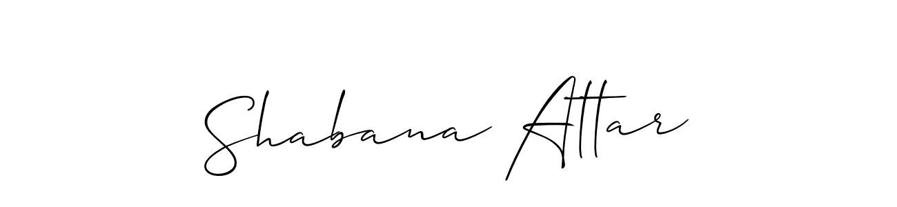 Make a beautiful signature design for name Shabana Attar. Use this online signature maker to create a handwritten signature for free. Shabana Attar signature style 2 images and pictures png