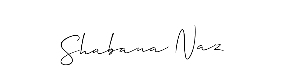 You should practise on your own different ways (Allison_Script) to write your name (Shabana Naz) in signature. don't let someone else do it for you. Shabana Naz signature style 2 images and pictures png