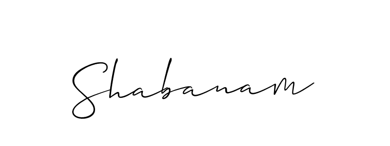 if you are searching for the best signature style for your name Shabanam. so please give up your signature search. here we have designed multiple signature styles  using Allison_Script. Shabanam signature style 2 images and pictures png