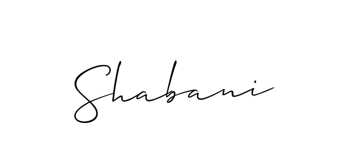 The best way (Allison_Script) to make a short signature is to pick only two or three words in your name. The name Shabani include a total of six letters. For converting this name. Shabani signature style 2 images and pictures png