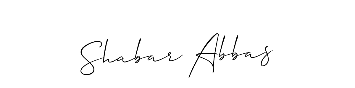 Shabar Abbas stylish signature style. Best Handwritten Sign (Allison_Script) for my name. Handwritten Signature Collection Ideas for my name Shabar Abbas. Shabar Abbas signature style 2 images and pictures png