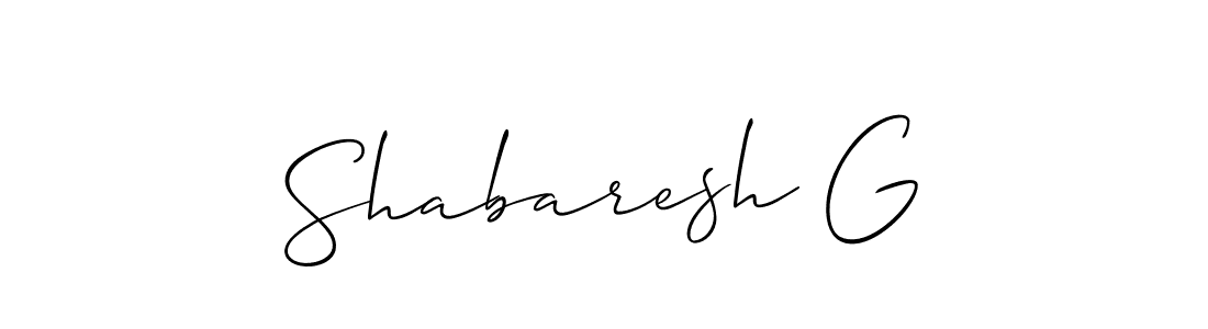 You should practise on your own different ways (Allison_Script) to write your name (Shabaresh G) in signature. don't let someone else do it for you. Shabaresh G signature style 2 images and pictures png