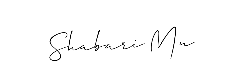 The best way (Allison_Script) to make a short signature is to pick only two or three words in your name. The name Shabari Mn include a total of six letters. For converting this name. Shabari Mn signature style 2 images and pictures png