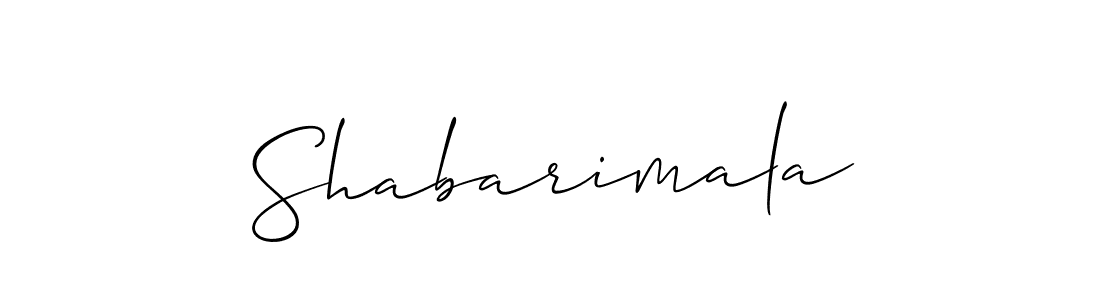 Allison_Script is a professional signature style that is perfect for those who want to add a touch of class to their signature. It is also a great choice for those who want to make their signature more unique. Get Shabarimala name to fancy signature for free. Shabarimala signature style 2 images and pictures png