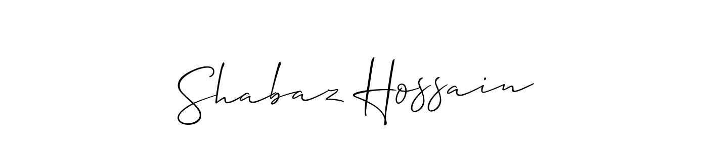 if you are searching for the best signature style for your name Shabaz Hossain. so please give up your signature search. here we have designed multiple signature styles  using Allison_Script. Shabaz Hossain signature style 2 images and pictures png