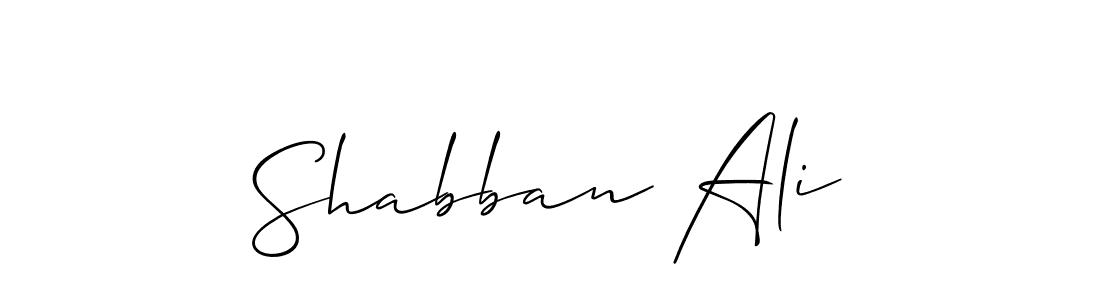 How to make Shabban Ali name signature. Use Allison_Script style for creating short signs online. This is the latest handwritten sign. Shabban Ali signature style 2 images and pictures png