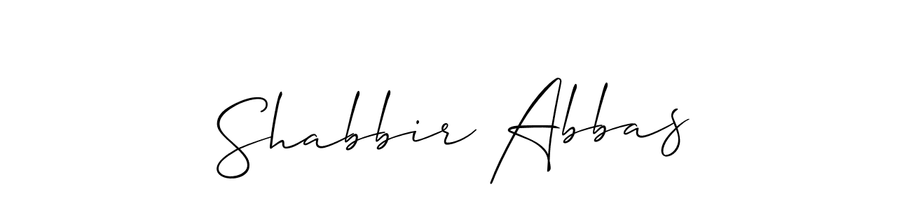 Allison_Script is a professional signature style that is perfect for those who want to add a touch of class to their signature. It is also a great choice for those who want to make their signature more unique. Get Shabbir Abbas name to fancy signature for free. Shabbir Abbas signature style 2 images and pictures png