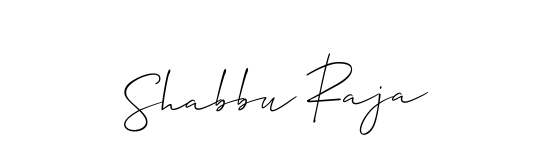 Create a beautiful signature design for name Shabbu Raja. With this signature (Allison_Script) fonts, you can make a handwritten signature for free. Shabbu Raja signature style 2 images and pictures png