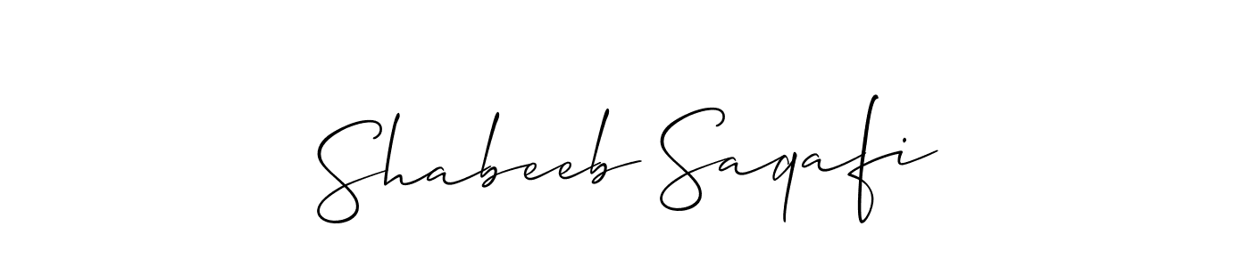 Make a beautiful signature design for name Shabeeb Saqafi. Use this online signature maker to create a handwritten signature for free. Shabeeb Saqafi signature style 2 images and pictures png