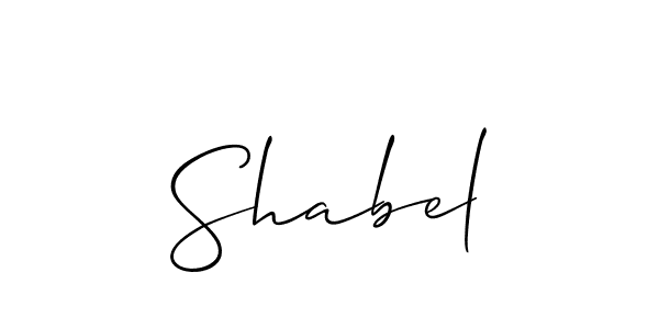 How to Draw Shabel signature style? Allison_Script is a latest design signature styles for name Shabel. Shabel signature style 2 images and pictures png