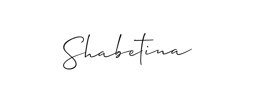 if you are searching for the best signature style for your name Shabetina. so please give up your signature search. here we have designed multiple signature styles  using Allison_Script. Shabetina signature style 2 images and pictures png