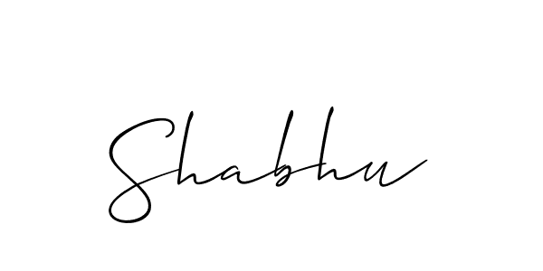 Also we have Shabhu name is the best signature style. Create professional handwritten signature collection using Allison_Script autograph style. Shabhu signature style 2 images and pictures png