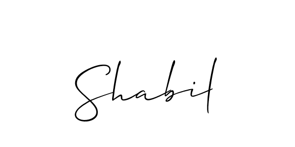 You can use this online signature creator to create a handwritten signature for the name Shabil. This is the best online autograph maker. Shabil signature style 2 images and pictures png