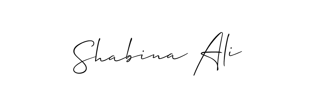 Make a beautiful signature design for name Shabina Ali. Use this online signature maker to create a handwritten signature for free. Shabina Ali signature style 2 images and pictures png