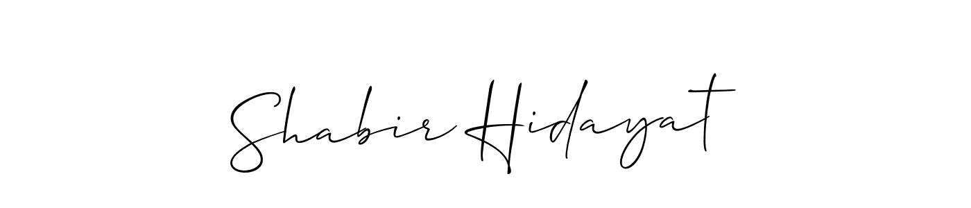 Also You can easily find your signature by using the search form. We will create Shabir Hidayat name handwritten signature images for you free of cost using Allison_Script sign style. Shabir Hidayat signature style 2 images and pictures png