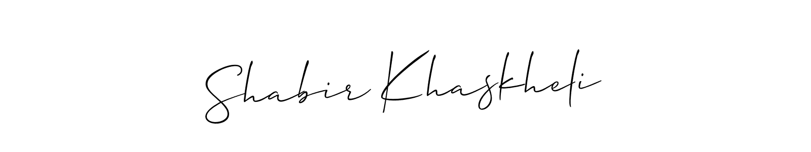 How to Draw Shabir Khaskheli signature style? Allison_Script is a latest design signature styles for name Shabir Khaskheli. Shabir Khaskheli signature style 2 images and pictures png