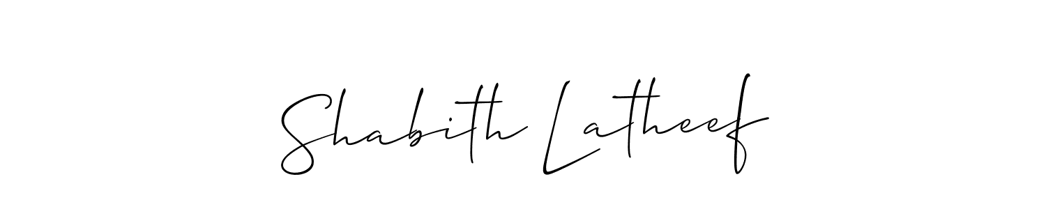 Best and Professional Signature Style for Shabith Latheef. Allison_Script Best Signature Style Collection. Shabith Latheef signature style 2 images and pictures png