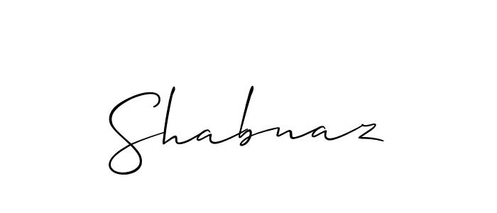 How to Draw Shabnaz signature style? Allison_Script is a latest design signature styles for name Shabnaz. Shabnaz signature style 2 images and pictures png