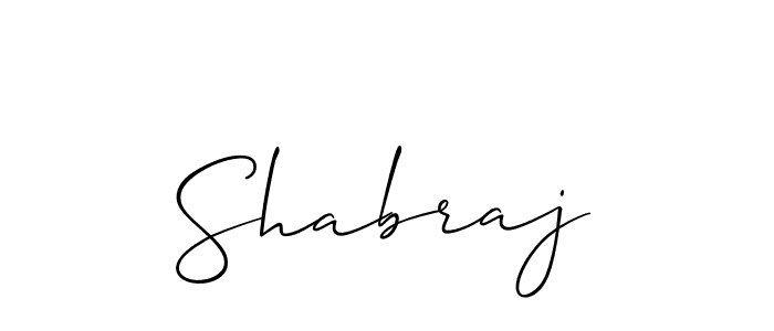How to make Shabraj name signature. Use Allison_Script style for creating short signs online. This is the latest handwritten sign. Shabraj signature style 2 images and pictures png