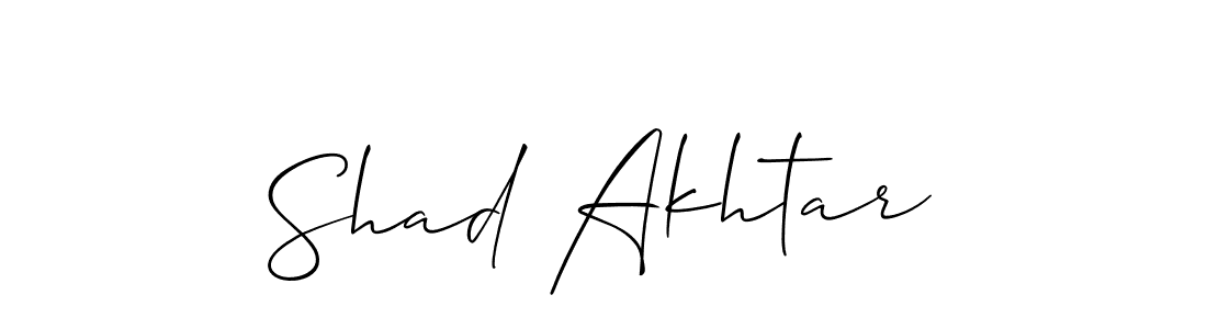 It looks lik you need a new signature style for name Shad Akhtar. Design unique handwritten (Allison_Script) signature with our free signature maker in just a few clicks. Shad Akhtar signature style 2 images and pictures png