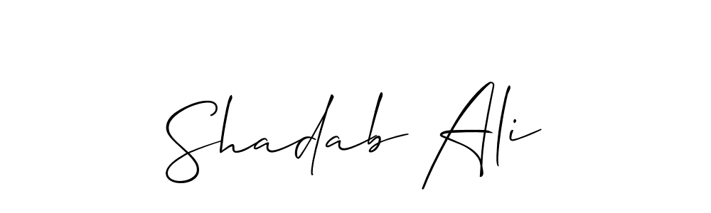 Once you've used our free online signature maker to create your best signature Allison_Script style, it's time to enjoy all of the benefits that Shadab Ali name signing documents. Shadab Ali signature style 2 images and pictures png