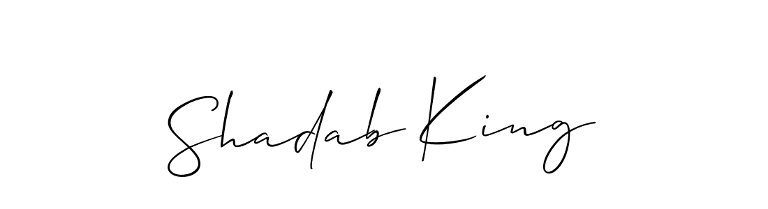 See photos of Shadab King official signature by Spectra . Check more albums & portfolios. Read reviews & check more about Allison_Script font. Shadab King signature style 2 images and pictures png