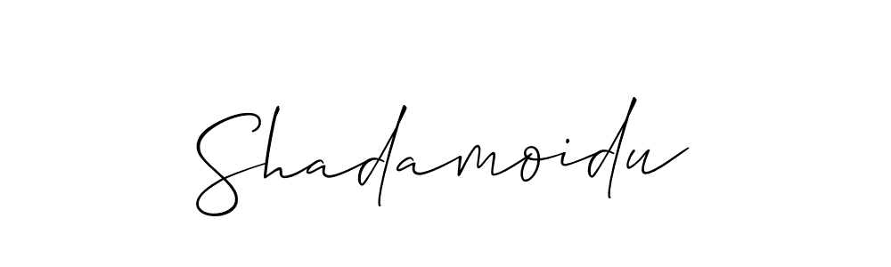 Make a beautiful signature design for name Shadamoidu. With this signature (Allison_Script) style, you can create a handwritten signature for free. Shadamoidu signature style 2 images and pictures png