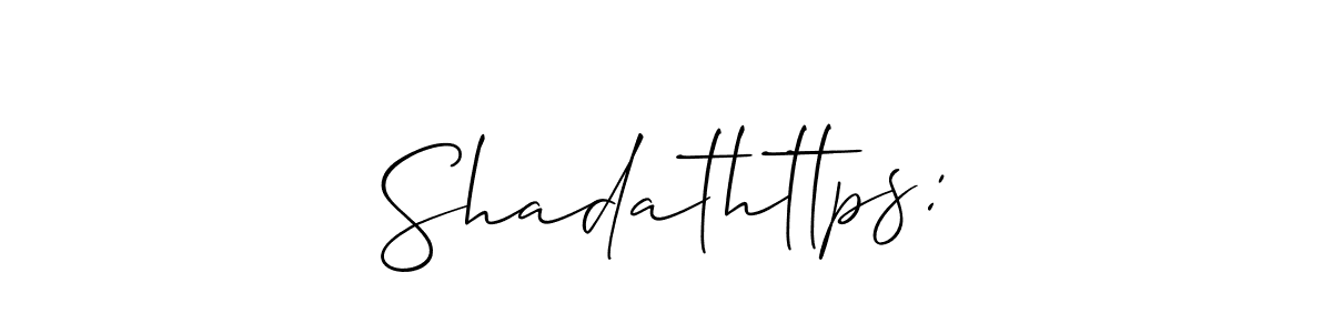 It looks lik you need a new signature style for name Shadathttps:. Design unique handwritten (Allison_Script) signature with our free signature maker in just a few clicks. Shadathttps: signature style 2 images and pictures png