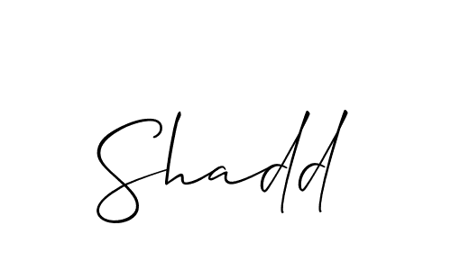 Similarly Allison_Script is the best handwritten signature design. Signature creator online .You can use it as an online autograph creator for name Shadd. Shadd signature style 2 images and pictures png