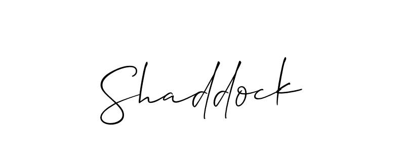 Create a beautiful signature design for name Shaddock. With this signature (Allison_Script) fonts, you can make a handwritten signature for free. Shaddock signature style 2 images and pictures png