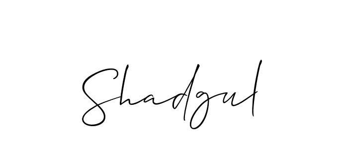 Best and Professional Signature Style for Shadgul. Allison_Script Best Signature Style Collection. Shadgul signature style 2 images and pictures png