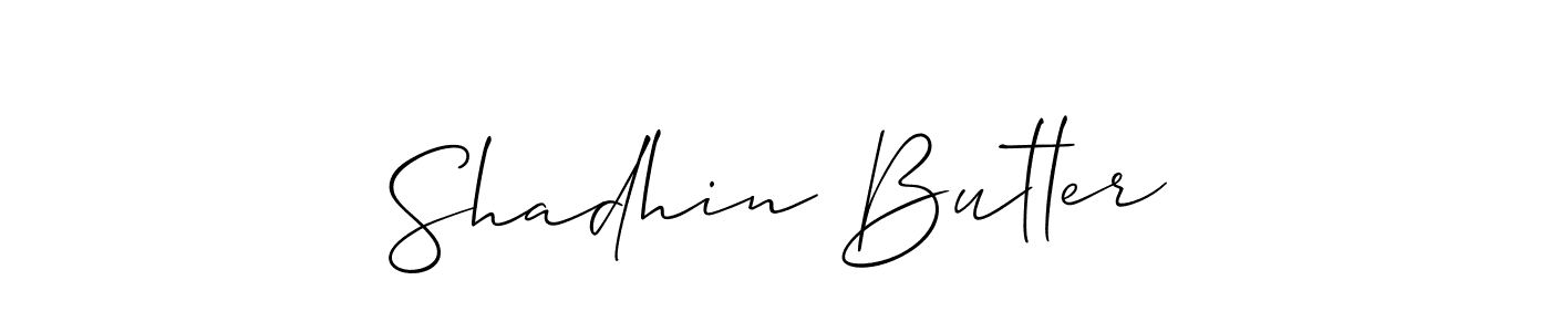 This is the best signature style for the Shadhin Butler name. Also you like these signature font (Allison_Script). Mix name signature. Shadhin Butler signature style 2 images and pictures png