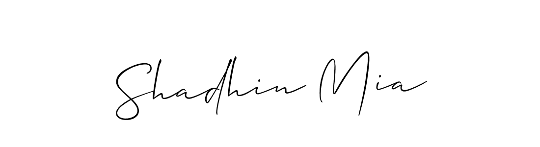 Also we have Shadhin Mia name is the best signature style. Create professional handwritten signature collection using Allison_Script autograph style. Shadhin Mia signature style 2 images and pictures png
