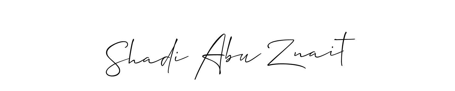 Best and Professional Signature Style for Shadi Abu Znait. Allison_Script Best Signature Style Collection. Shadi Abu Znait signature style 2 images and pictures png