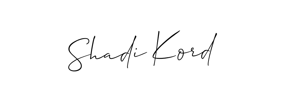Best and Professional Signature Style for Shadi Kord. Allison_Script Best Signature Style Collection. Shadi Kord signature style 2 images and pictures png