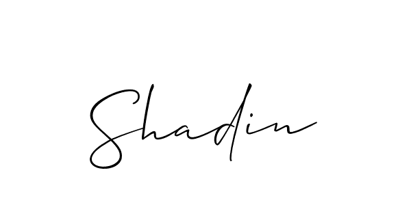 Also You can easily find your signature by using the search form. We will create Shadin name handwritten signature images for you free of cost using Allison_Script sign style. Shadin signature style 2 images and pictures png