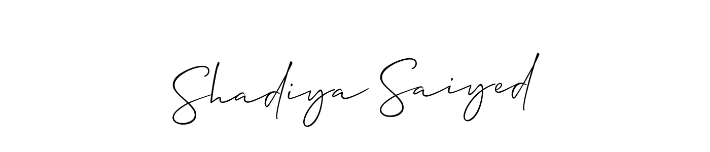 Here are the top 10 professional signature styles for the name Shadiya Saiyed. These are the best autograph styles you can use for your name. Shadiya Saiyed signature style 2 images and pictures png