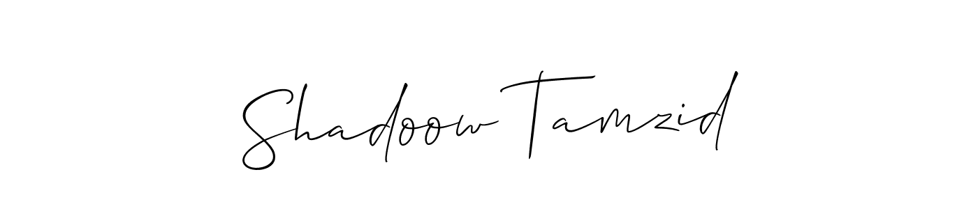 How to Draw Shadoow Tamzid signature style? Allison_Script is a latest design signature styles for name Shadoow Tamzid. Shadoow Tamzid signature style 2 images and pictures png
