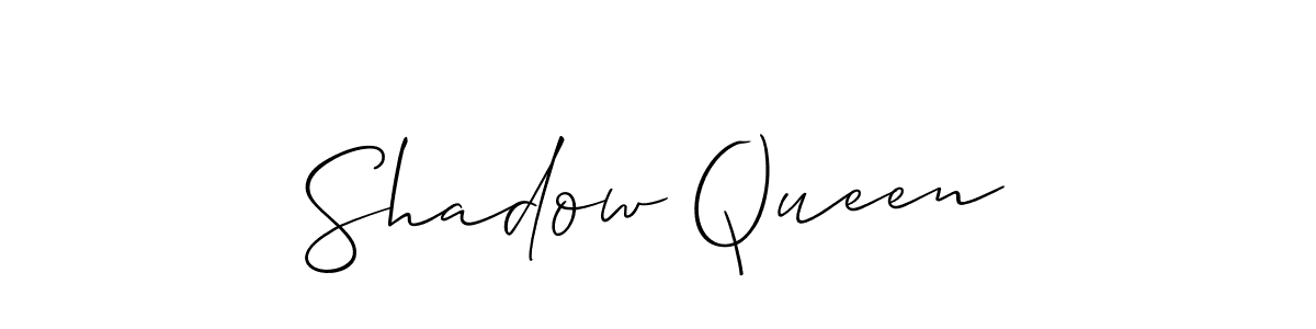 Design your own signature with our free online signature maker. With this signature software, you can create a handwritten (Allison_Script) signature for name Shadow Queen. Shadow Queen signature style 2 images and pictures png