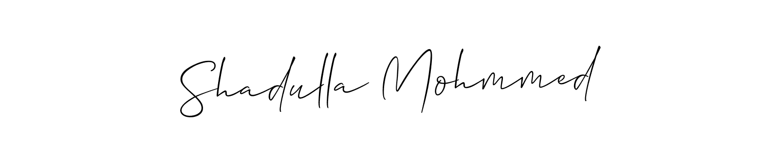 Similarly Allison_Script is the best handwritten signature design. Signature creator online .You can use it as an online autograph creator for name Shadulla Mohmmed. Shadulla Mohmmed signature style 2 images and pictures png