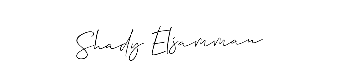How to Draw Shady Elsamman signature style? Allison_Script is a latest design signature styles for name Shady Elsamman. Shady Elsamman signature style 2 images and pictures png